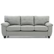 Glory Furniture Gallant Faux Leather Sofa in Gray