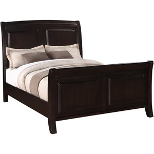 Glory Furniture Ashford Full Panel Bed in Cappuccino