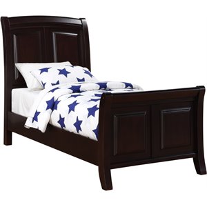 Glory Furniture Ashford Twin Panel Bed in Cappuccino