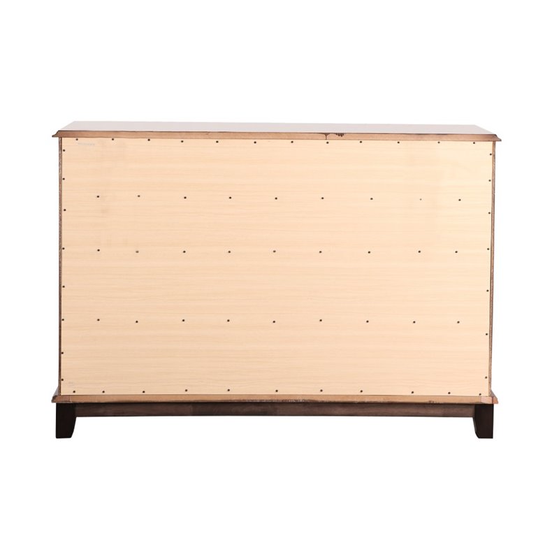 Glory Furniture Ashford 10 Drawer Dresser in Cappuccino