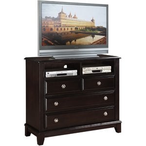 Glory Furniture Ashford 4 Drawer TV Stand in Cappuccino