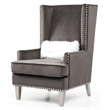 Glory Furniture Wilshire G0951A-AC Chair   DARK GRAYVelvet