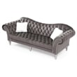 Glory Furniture Wilshire G0951A-S Sofa   DARK GRAY Velvet