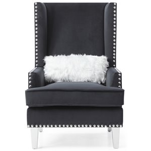 Glory Furniture Wilshire G0952A-AC Chair   BLACKVelvet