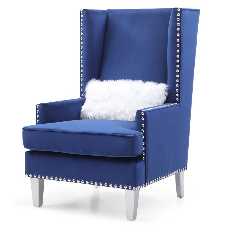 Glory Furniture Wilshire G0953A-AC Chair   BLUEVelvet
