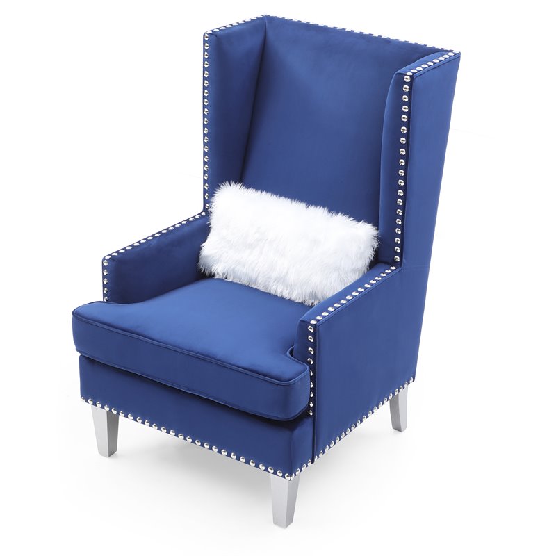 Glory Furniture Wilshire G0953A-AC Chair   BLUEVelvet