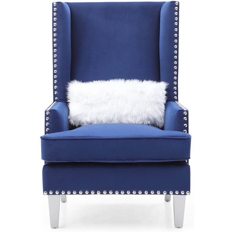 Glory Furniture Wilshire G0953A-AC Chair   BLUEVelvet