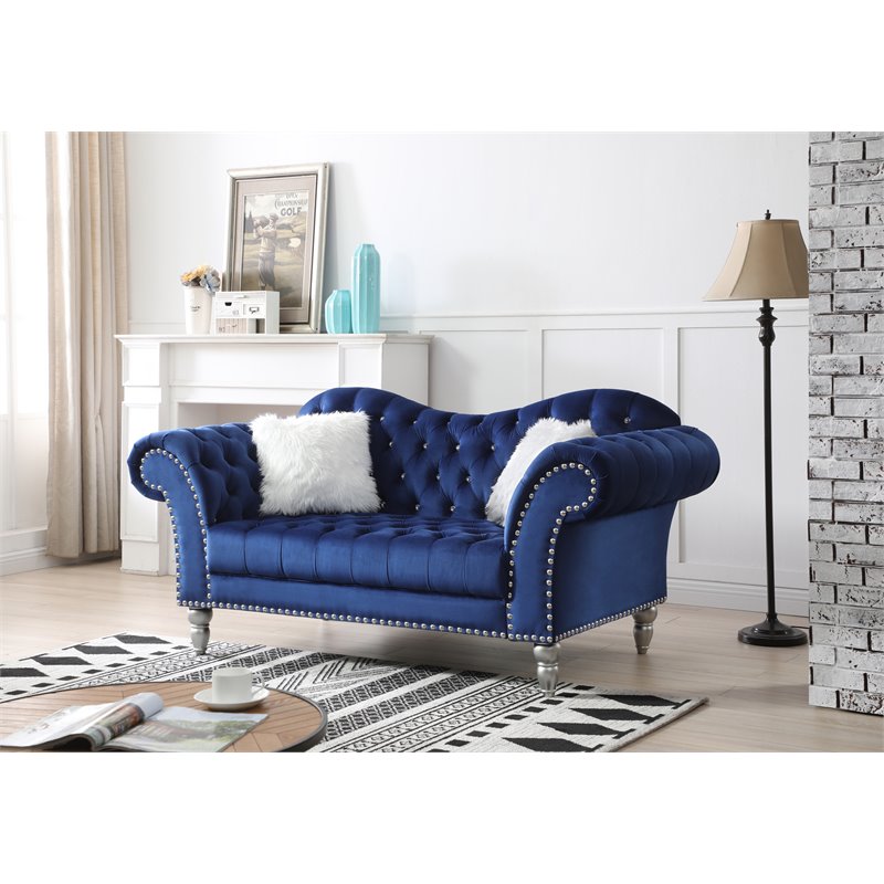 Glory Furniture Wilshire G0953A-L Loveseat   BLUEVelvet