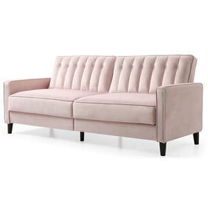 glory furniture leeds g0973-s sofa bed  pink velvet