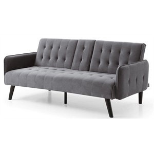 glory furniture manchester g0980-s sofa bed  gray velvet