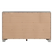 Glory Furniture Madison 6-Drawers Bedroom Dresser in Silver Champagne