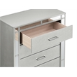 Glory Furniture 5 Drawer Chest Silver Champagne
