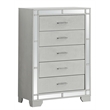 Glory Furniture 5 Drawer Chest Silver Champagne
