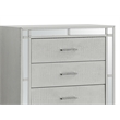Glory Furniture 5 Drawer Chest Silver Champagne