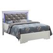 Glory Furniture Verona Wood King Size Bed Silver Champagne