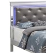 Glory Furniture Verona Wood Queen Size Bed Silver Champagne