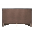 Glory Furniture Verona Wood 6 Drawer Dresser in Charcoal