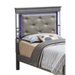 Glory Furniture Verona Wood Twin Size Bed in Charcoal