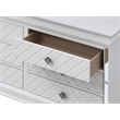 Glory Furniture Verona Wood 6-Drawers Bedroom Chest in White Pearlescent