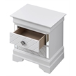 Glory Furniture Verona Wood 2 Drawer Nightstand White