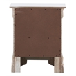 Glory Furniture Verona Wood 2 Drawer Nightstand White