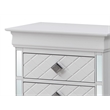 Glory Furniture Verona Wood 2 Drawer Nightstand White