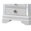 Glory Furniture Verona Wood 2 Drawer Nightstand White