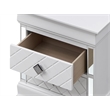 Glory Furniture Verona Wood 2 Drawer Nightstand White