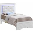 Glory Furniture Verona Wood Twin Size Bed White Pearlescent