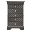 Glory Furniture Verona 5-Drawers Bedroom Chest in Charcoal