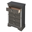 Glory Furniture Verona 5-Drawers Bedroom Chest in Charcoal