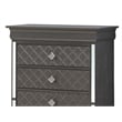 Glory Furniture Verona 5-Drawers Bedroom Chest in Charcoal
