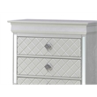 Glory Furniture Verona 5 Drawer Chest Silver Champagne