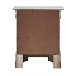 Glory Furniture Verona 2 Drawer Wood Nightstand Silver Champagne