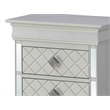 Glory Furniture Verona 2 Drawer Wood Nightstand Silver Champagne