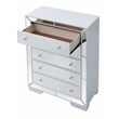 Glory Furniture Hollywood Hills 5-Drawers Bedroom Chest in White