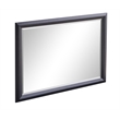Glory Furniture Liverpool Contemporary Wood Veneer & Glass Mirror in Black