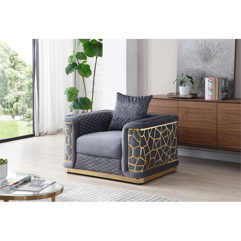 Glory Furniture Talia G0990A-C Chair  Dark GRAY