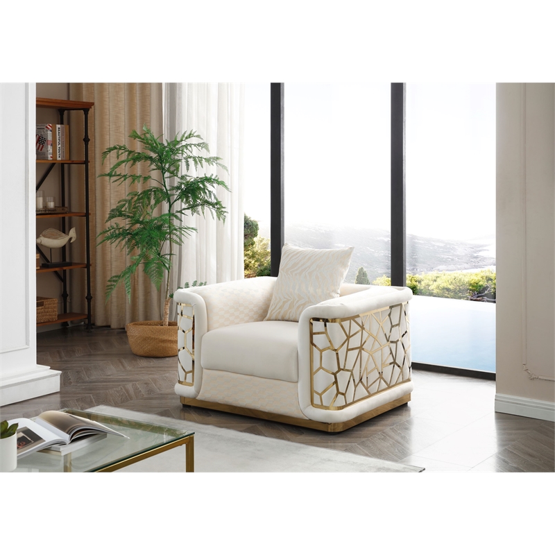 Glory Furniture Talia G0997A-C Chair  IVORY
