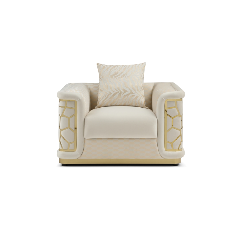Glory Furniture Talia G0997A-C Chair  IVORY
