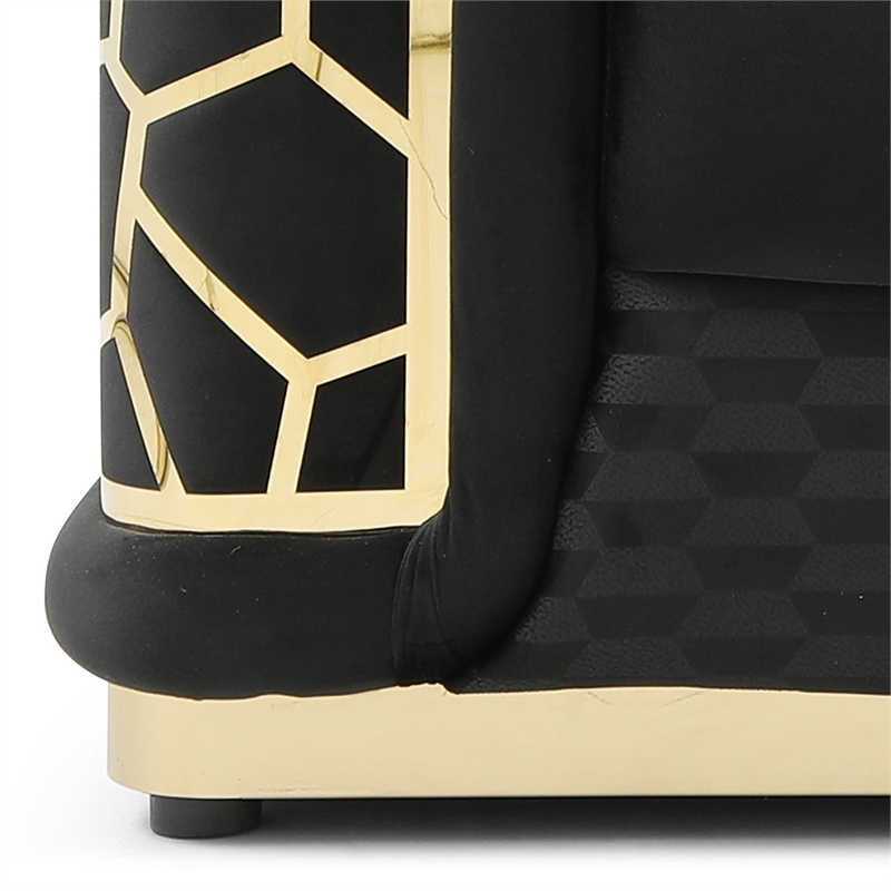 Glory Furniture Talia G0993A-L Loveseat  BLACK