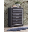 Glory Furniture Liverpool 5-Drawers Bedroom Chest in Black