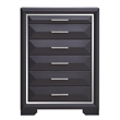 Glory Furniture Liverpool 5-Drawers Bedroom Chest in Black