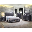 Glory Furniture Liverpool 5-Drawers Bedroom Chest in Black