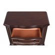 Glory Furniture Paris 3-Drawer Traditional Wood Nightstand in Cherry