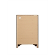 Glory Furniture Madrid Wood Veneer 6-Drawer Bedroom Chest in Gray