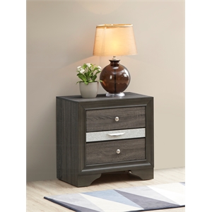 glory furniture madrid g02305-n nightstand gray