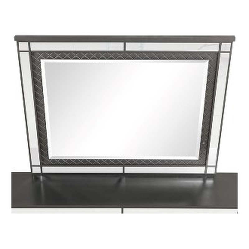Glory Furniture Livorno G02702-M Mirror   Gunmetal Gray and Mirror