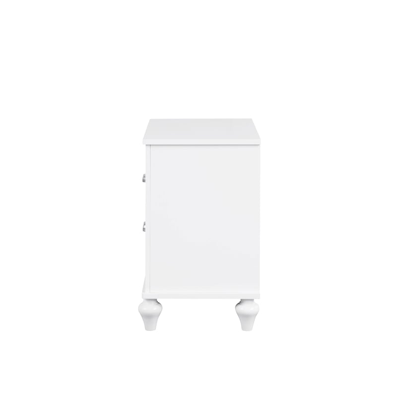 Glory Furniture Livorno G02790-N Nightstand White and Mirror