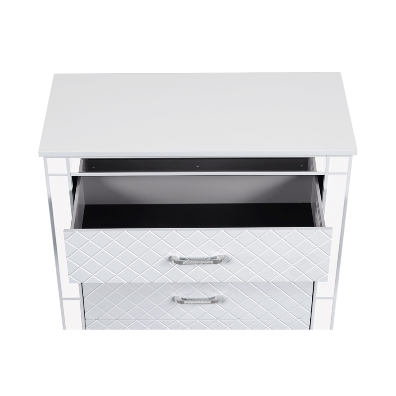 Glory Furniture Livorno G02790-CH Chest White and Mirror